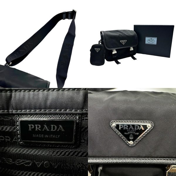 5 Prada Crossbody Shoulder Bag Nylon Black