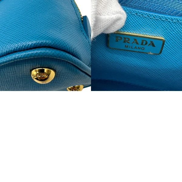 5 Prada Crossbody Shoulder Bag Handbag Leather Blue