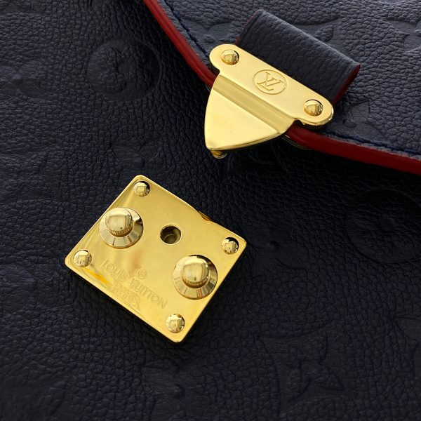 5 Louis Vuitton Monogram Pochette Metis MM Marine Rouge