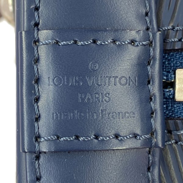 5 Louis Vuitton Epi Alma BB Handbag Andigo Blue