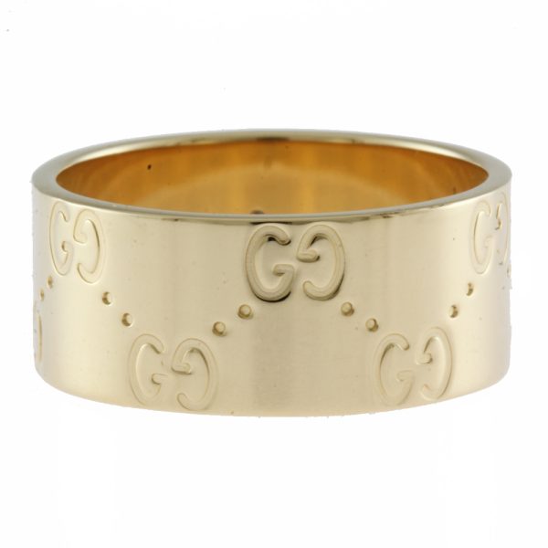 5 Gucci Icon Wide Ring No 19 18k Unisex Gold