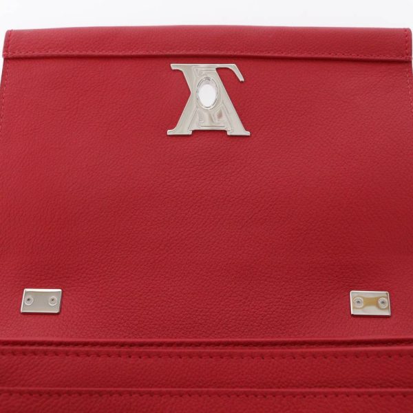 5 Louis Vuitton Lockme BB Chain Handbag Red