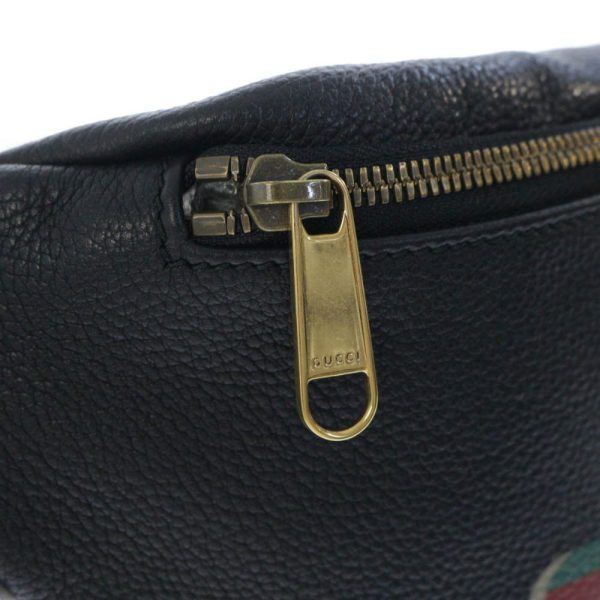 5 Gucci Leather Belt Bag Web Stripe Black