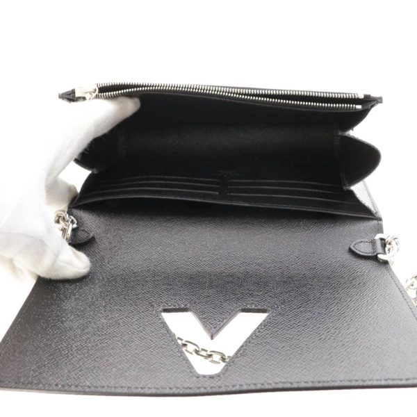 5 Louis Vuitton Epi Portefeuille Twist Chain Shoulder Bag Noir Black