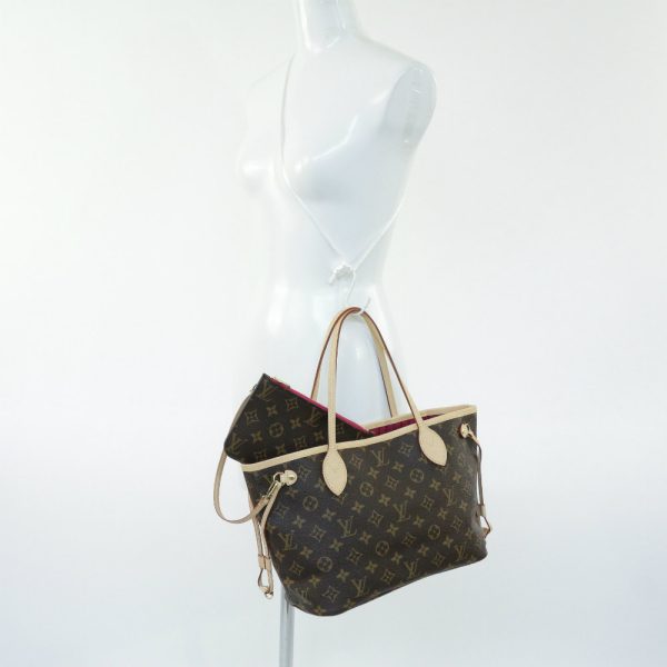 5 Louis Vuitton Monogram Neverfull Pm Tote Bag Brown