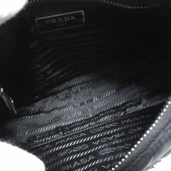 5 Prada Nylon Shoulder Bag Triangle Logo Pouch Crossbody Black