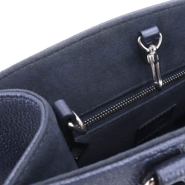 5 Louis Vuitton On the Go PM Handbag Empreinte Metallic Blue Navy