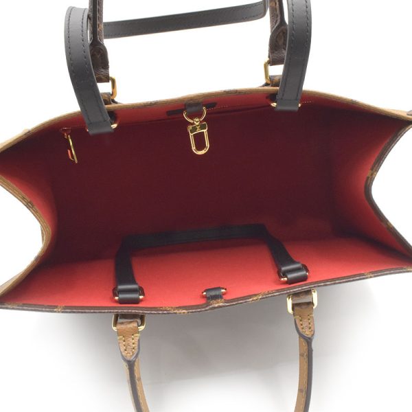 5 Louis Vuitton On the Go MM Monogram Reverse Handbag Brown