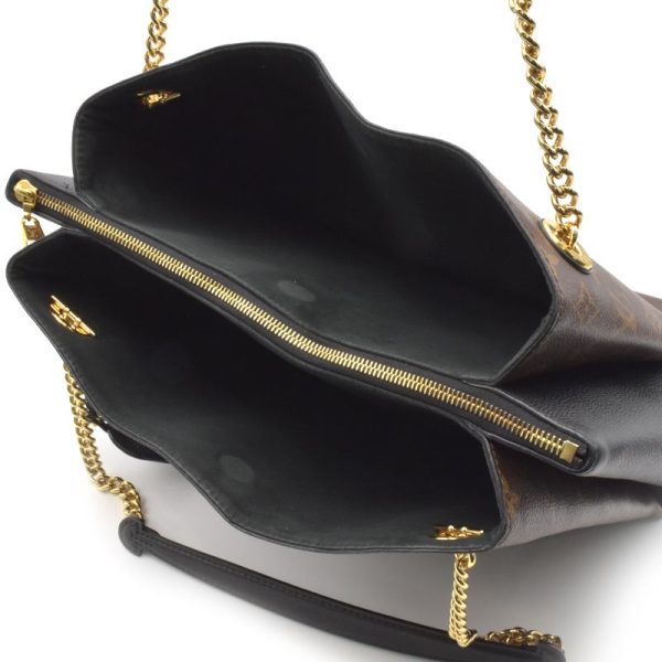 5 Louis Vuitton Surenne MM calf leather Tote Bag Noir Black Brown