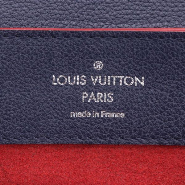 5 Louis Vuitton Lock Me Backpack Leather Marine Rouge