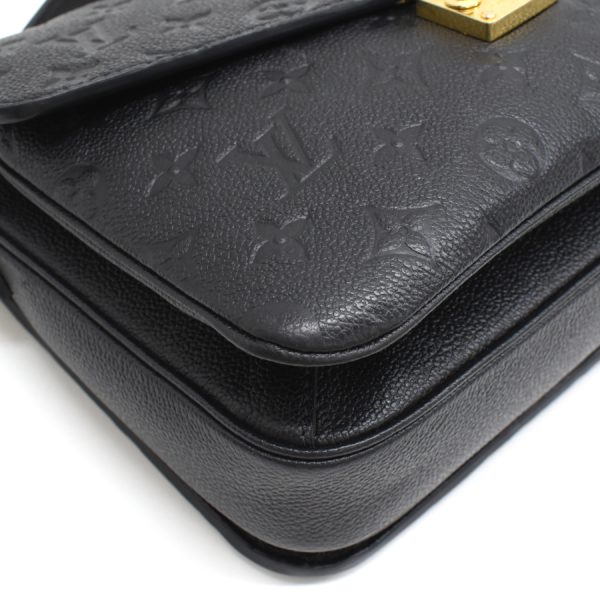 5 Louis Vuitton Pochette Metis MM 2way Handbag Noir Black