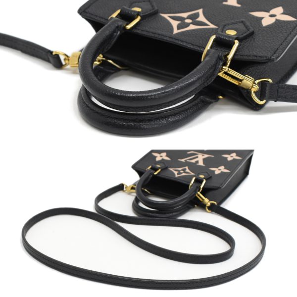 5 Louis Vuitton Petit Sac Plat Tote Shoulder Bag Monogram Empreinte Black