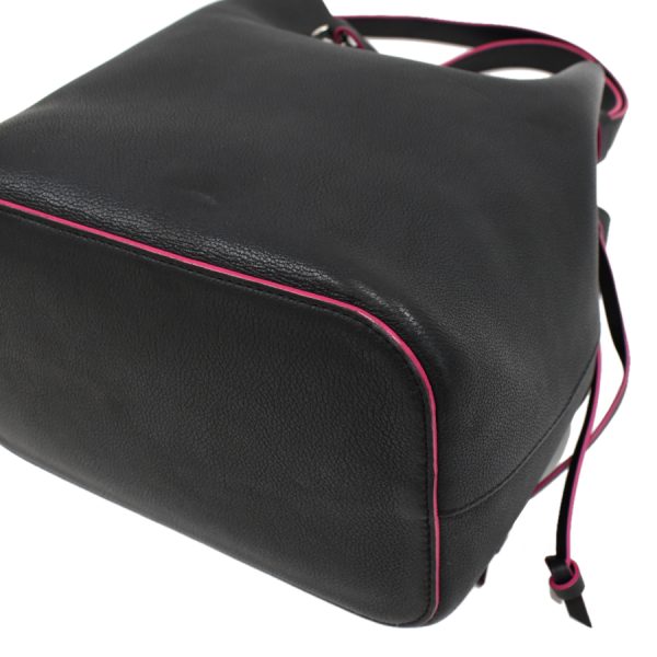 5 Louis Vuitton Lockme Bucket Shoulder Bag Leather Noir BlackPink