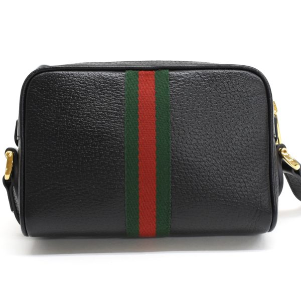 5000049884103562 3 Gucci Crossbody Shoulder Bag 719885 Double G Sherry Line Leather Black