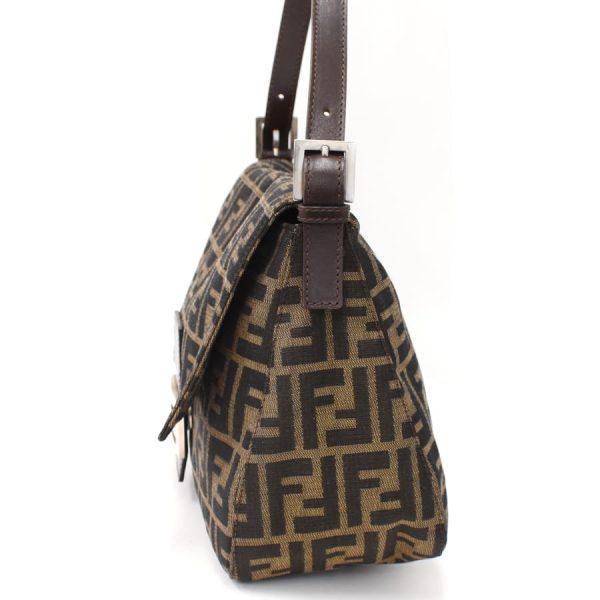 5300021884100218 2 Fendi Mamma Bucket Handbag FF Motif Zucca Semi Shoulder Bag Khaki Brown