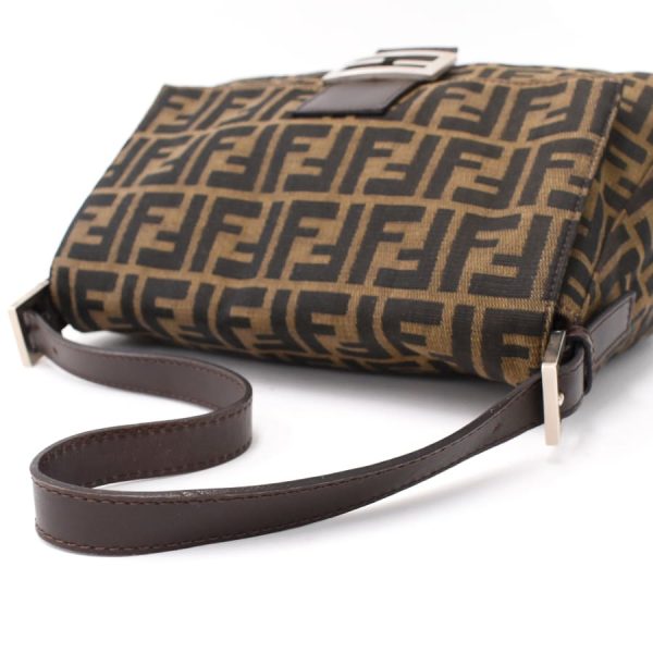 5300021884100218 7 Fendi Mamma Bucket Handbag FF Motif Zucca Semi Shoulder Bag Khaki Brown