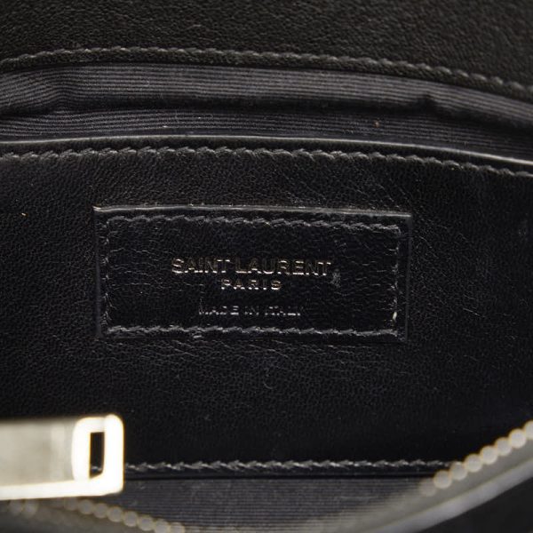 6 Saint Laurent Handbag Shoulder Bag 2way Leather Black