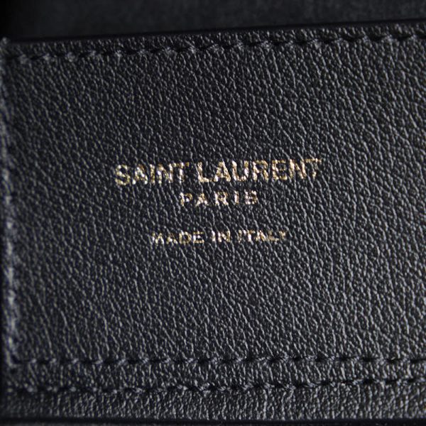 6 Saint Laurent Tote Bag Leather Black