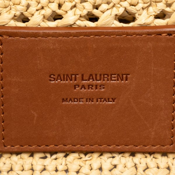 6 Saint Laurent Hobo Bag Basket Tote Bag Beige