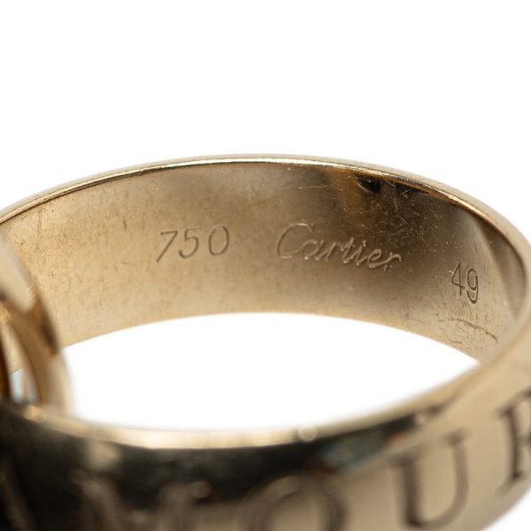 6 Cartier Trinity Christmas Limited Ring Ring Yellow Gold