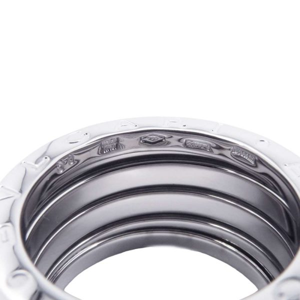 6 Bvlgari Ring B zero1 3 Band K18WG White