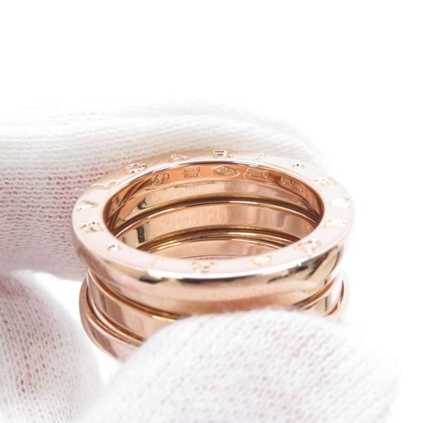 6 Bvlgari Ring B zero1 2 Bands K18pg Pink Gold Ring