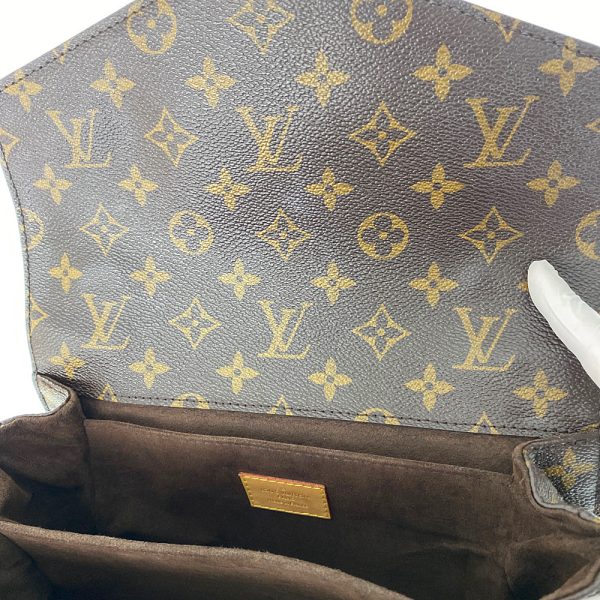 6 Louis Vuitton Monogram Pochette Metis MM Handbag Brown