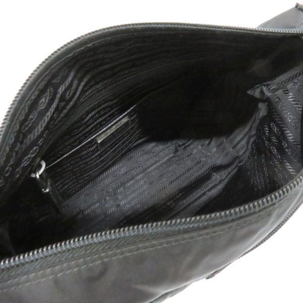 6 Prada Vela Shoulder Bag Nylon Black