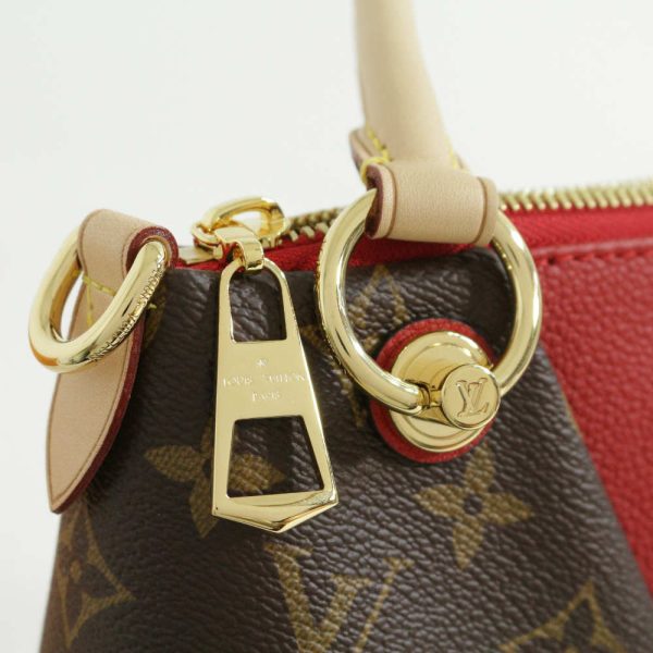 6 Louis Vuitton Monogram V Tote BB 2way Shoulder Bag Calf Leather Brown