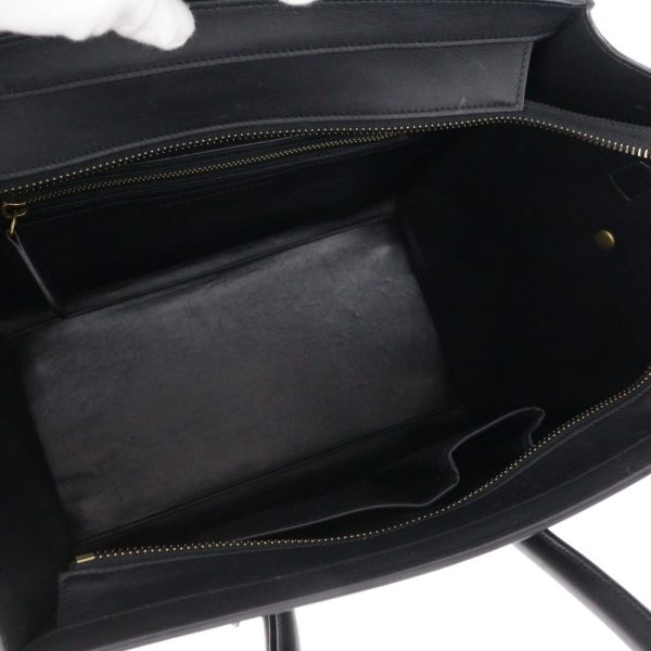 6 Celine Luggage Mini Shopper Shoulder Bag Black