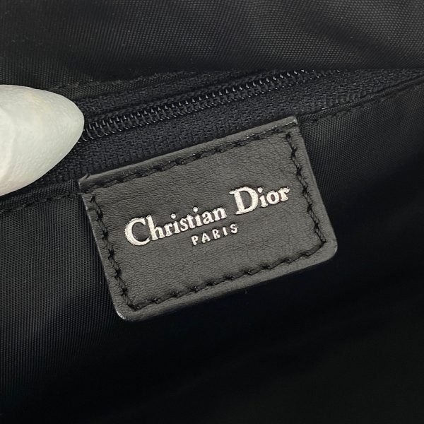 6 Christian Dior Logo Charm Denim Boston Bag BlackGray