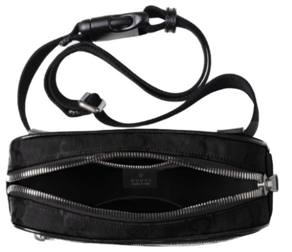 6 Gucci GG Crossbody Belt Bag Nylon Black