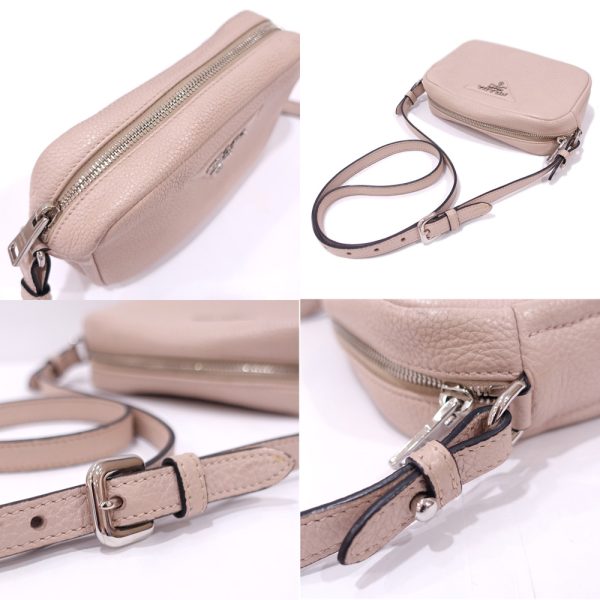 6 Prada Shoulder Bag Leather Sand Beige