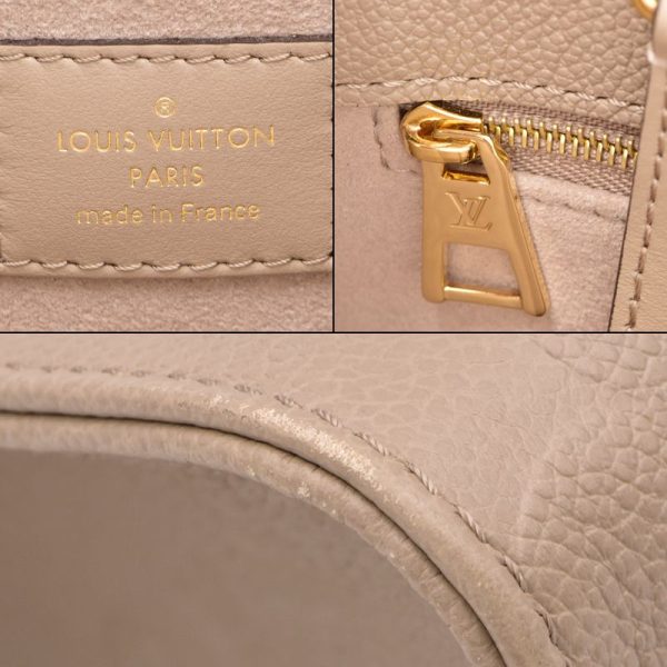 6 Louis Vuitton On the Go MM Monogram Empreinte Shoulder Bag Beige