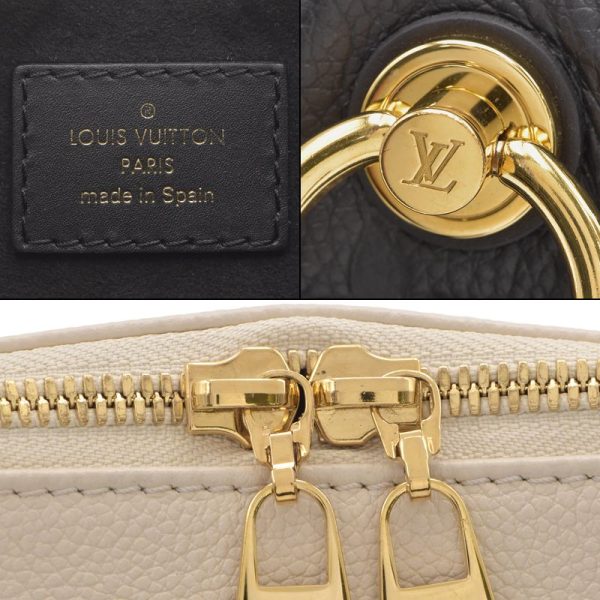 6 Louis Vuitton V Tote BB Monogram Empreinte Handbag Noir White
