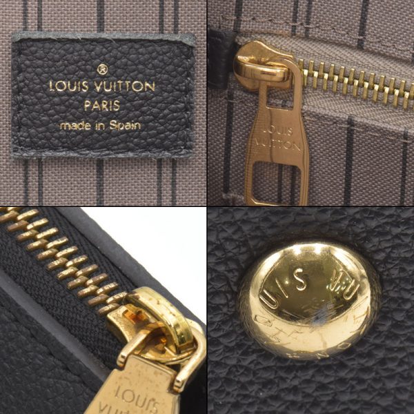 6 Louis Vuitton Pont Neuf GM Monogram Empreinte Leather Handbag Noir Black