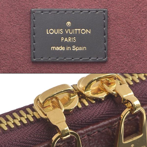 6 Louis Vuitton V Tote MM Monogram calf leather Tote Bag Bordeaux