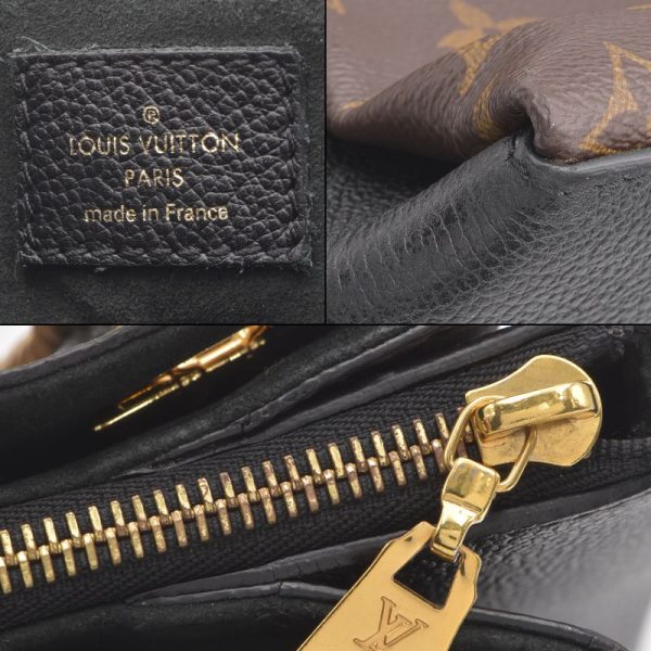 6 Louis Vuitton Surenne MM calf leather Tote Bag Noir Black Brown