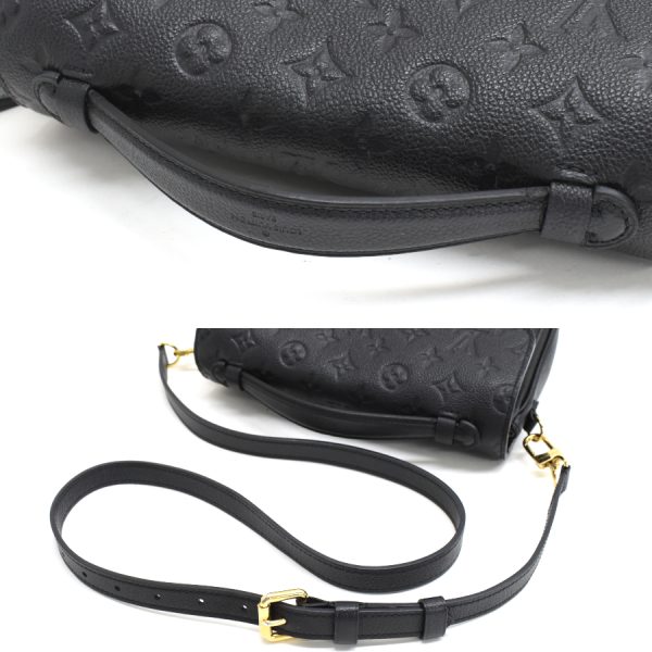 6 Louis Vuitton Pochette Metis MM 2way Handbag Noir Black