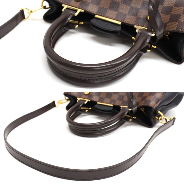 6 Louis Vuitton Brittany 2way Handbag Shoulder Damier Ebene Brown