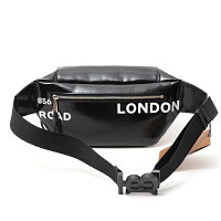 61343 2 Burberry Coated Canvas Bumbag Black