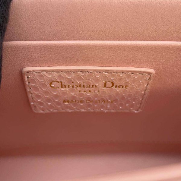 7 Christian Dior Shoulder Bag Montaigne Python Pink