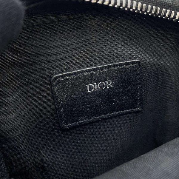 7 Christian Dior Shoulder Bag Rider Micro Pouch Black