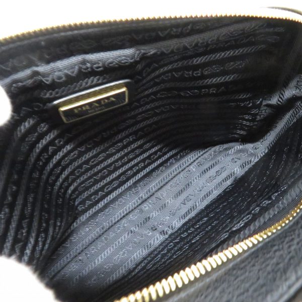 7 Prada Shoulder Bag Leather Black