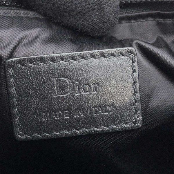 7 Christian Dior Body Bag Nylon Saddle Bag Waist Pouch Black