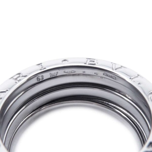 7 Bvlgari Ring B zero1 2 Band K18WG White