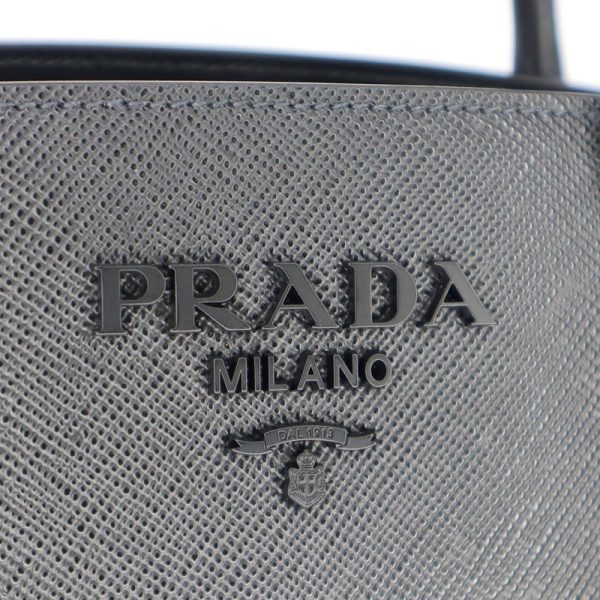 7 Prada Monochrome Shoulder Bag Saffiano Leather Black