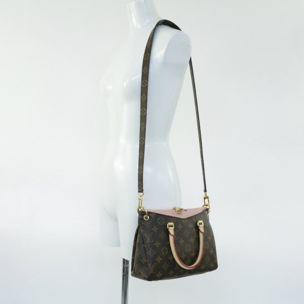 7 Louis Vuitton Monogram Pallas BB Handbag Brown