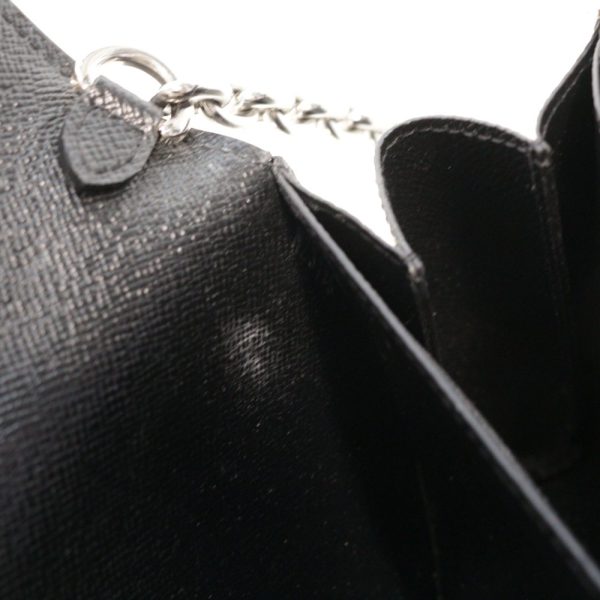 7 Louis Vuitton Epi Portefeuille Twist Chain Shoulder Bag Noir Black