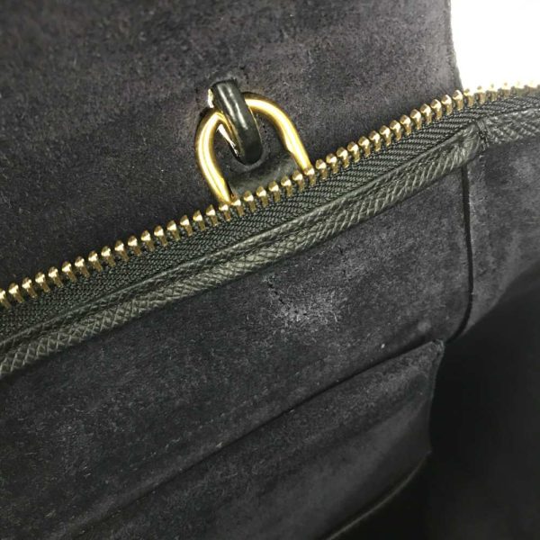 7 Celine Belt Bag Mini Handbag Leather Black